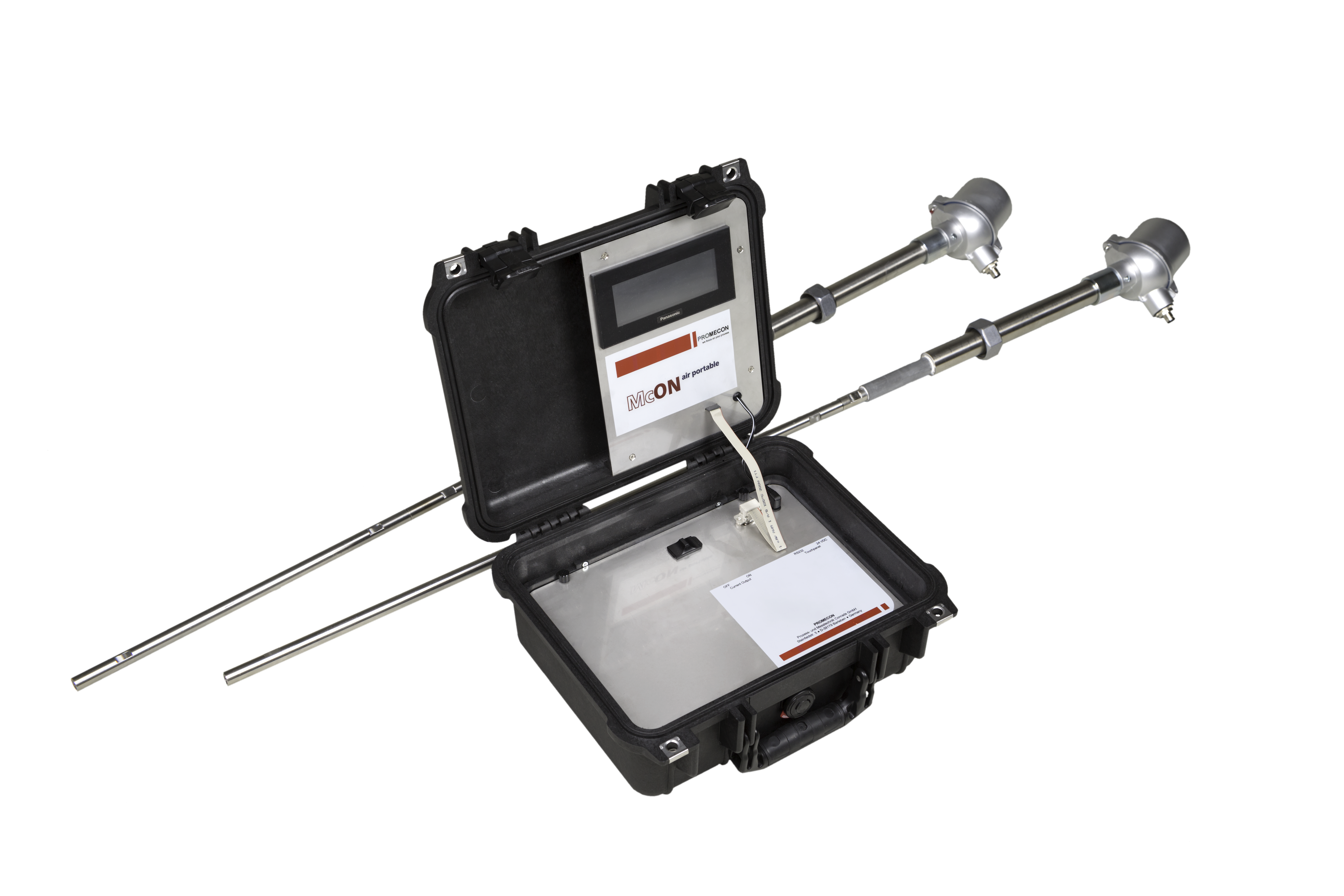 Medidor portátil de caudal de gases | McON Air Portable | PROMECON